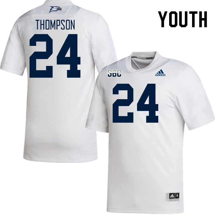 Youth #24 Joshua Thompson Georgia Southern Eagles College Football Jerseys Stitched Sale-White